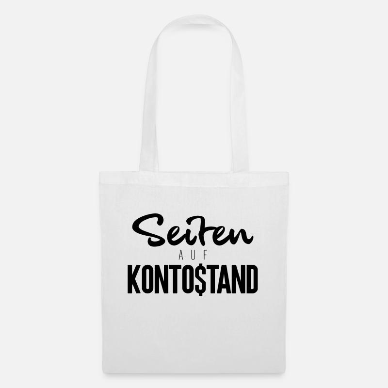 Seiten auf Kontostand - Stoffbeutel - Weiß