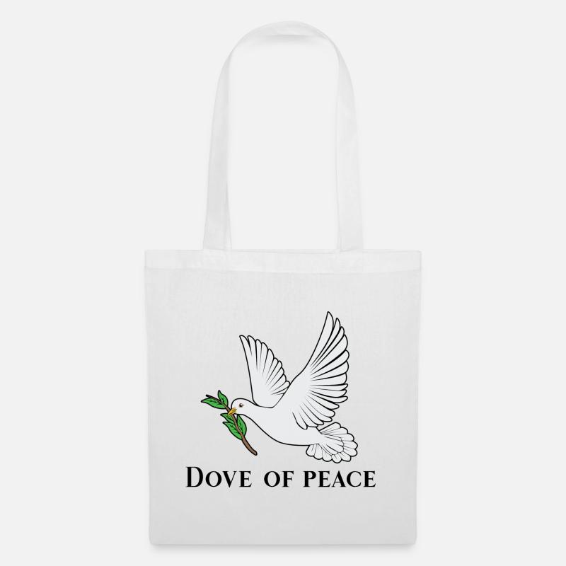 Dove of peace - Stoffbeutel - Weiß