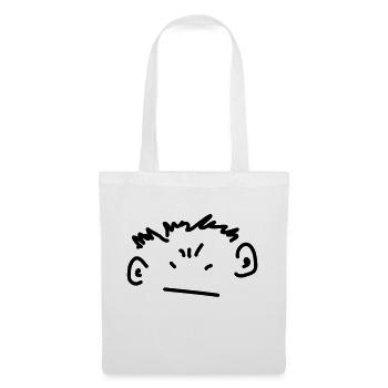 garçon en colère - Sac en tissu - blanc - Devant