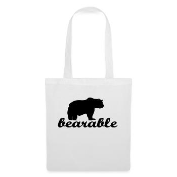 bear - Tote Bag - white - Front