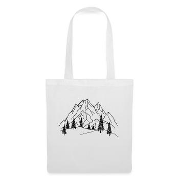 Amoureux de la montagne - Sac en tissu - blanc - Devant