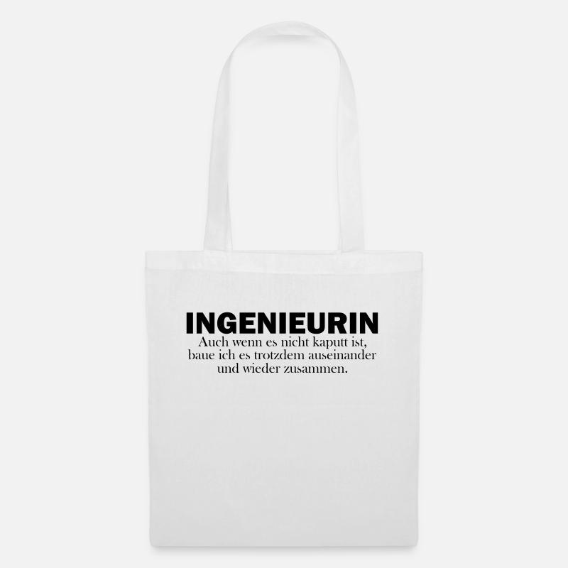 ingenieurin - Stoffbeutel - Weiß