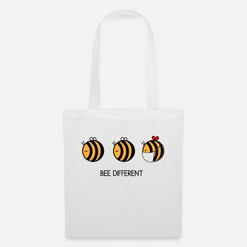 Bee Different idée de miel - Sac en tissu - blanc