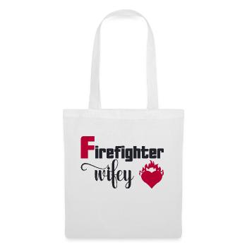 Firefighter wifey - Tote Bag - white - Front