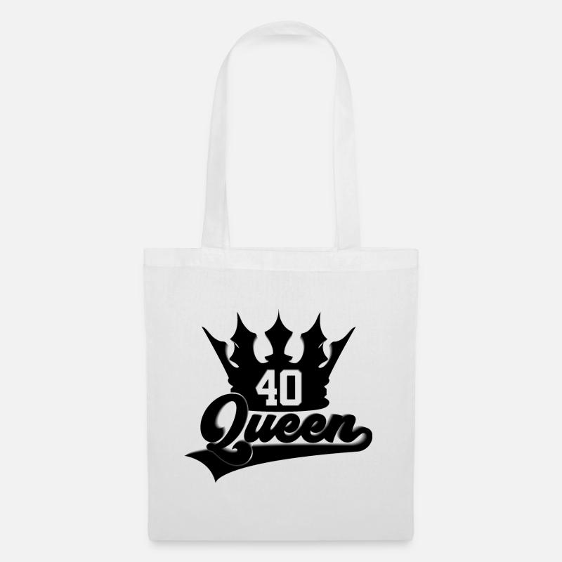 QUEEN 40. GEBURTSTAG 1981 - Stoffbeutel - Weiß