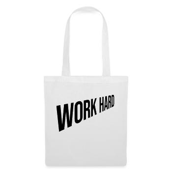 Concevoir travailler dur - Sac en tissu - blanc - Devant