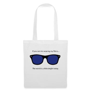 Blue filter design - Tote Bag - white - Front