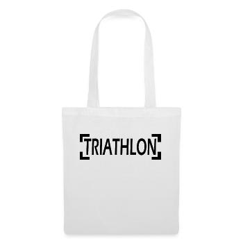 Triathlon Swim Bike Run Marathon - Stoffbeutel - Weiß - Vorne