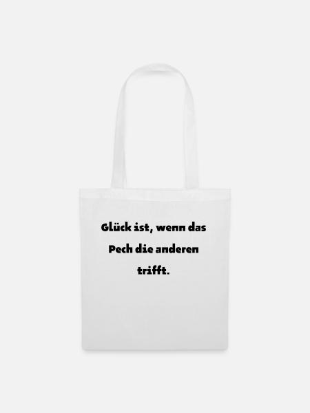 Glück ist ... - Stoffbeutel - Weiß