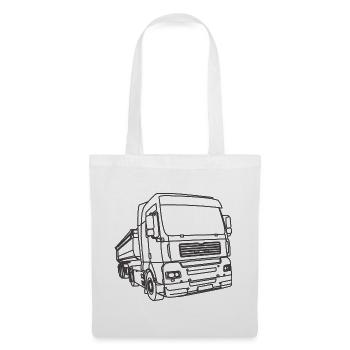 Croquis de camion - Sac en tissu - blanc - Devant
