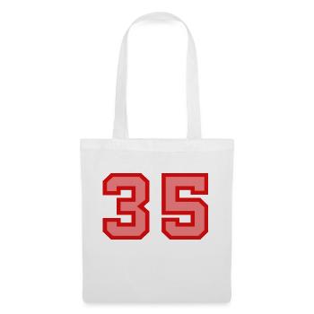 Cool Retro Retrostyle Jersey Number Back Number - Tote Bag - white - Front