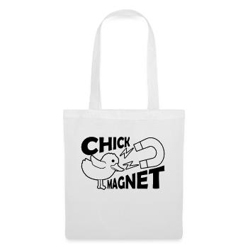 Aimant à poussin briseur de cœur Casanova - Sac en tissu - blanc - Devant