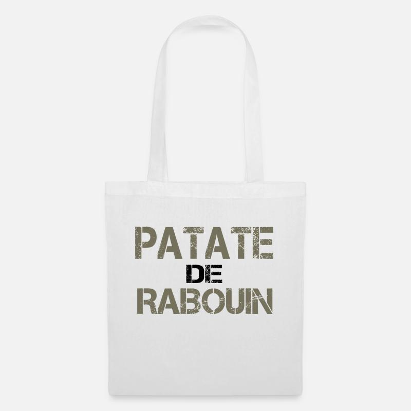 Patate de rabouin - Sac en tissu - blanc