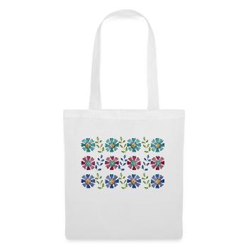 Fleur - Sac en tissu - blanc - Devant