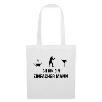 Ich bin ein Einfacher Mann - (2) - Stoffbeutel - Weiß - Vorne
