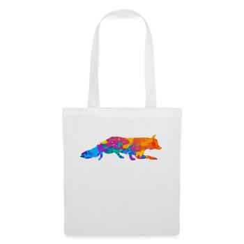 Fuchs Füchse Geschenk - Stoffbeutel - Weiß - Vorne