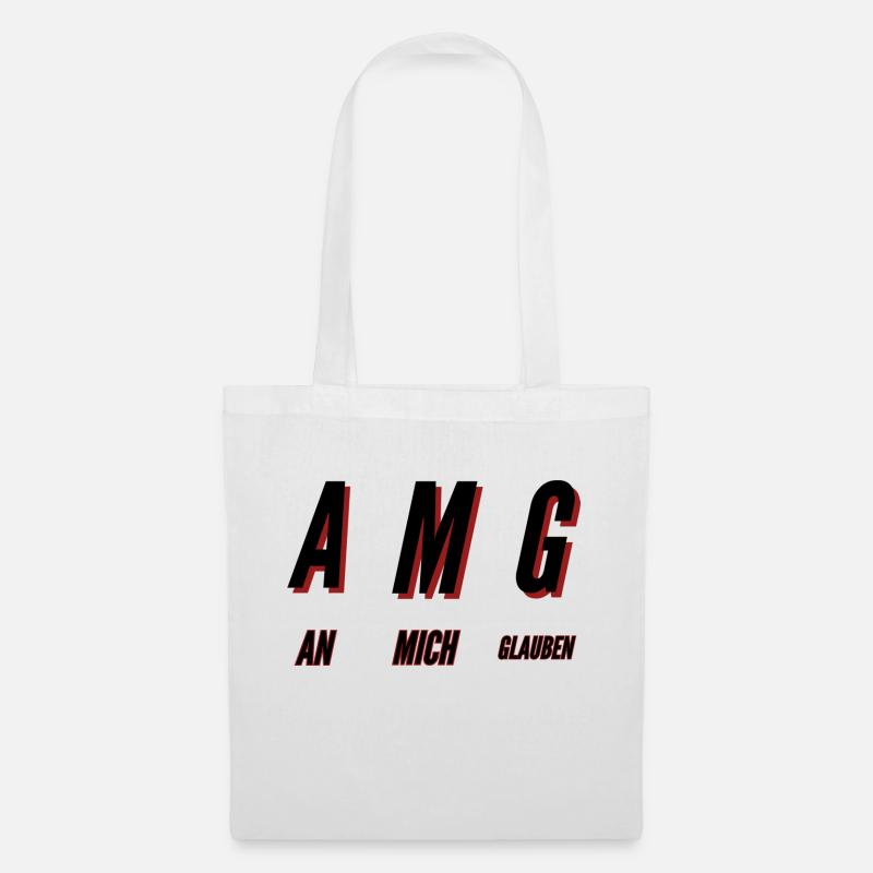 AMG AN MICH GLAUBEN - Stoffbeutel - Weiß