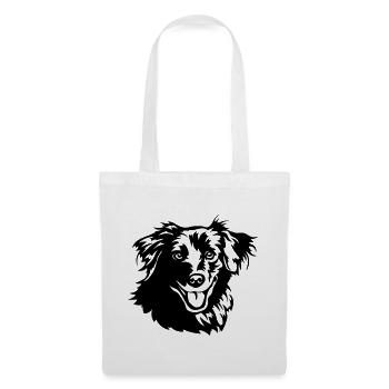 Berger des Pyrénées Kopf - Sac en tissu - blanc - Devant