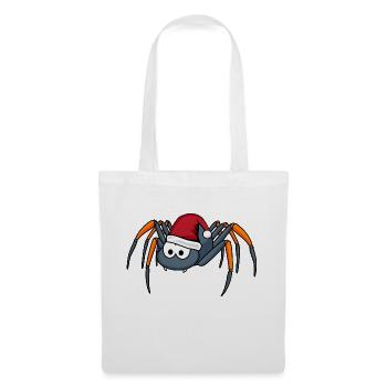 Tarantula Comic Weihnachten - Stoffbeutel - Weiß - Vorne