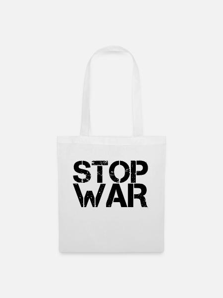 Stop War - Stoffbeutel - Weiß