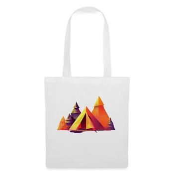 Camping Caravane Camp Tentes Cadeaux Camping-car - Sac en tissu - blanc - Devant