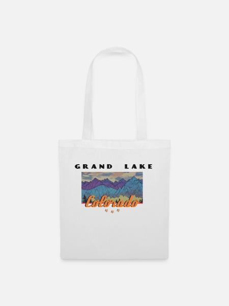 RETRO: Grand Lake Colorado - Stoffbeutel - Weiß