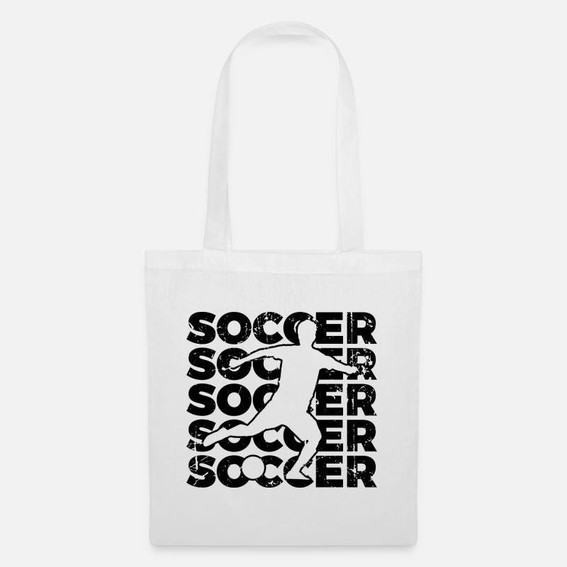 Fußball - Stoffbeutel - Weiß