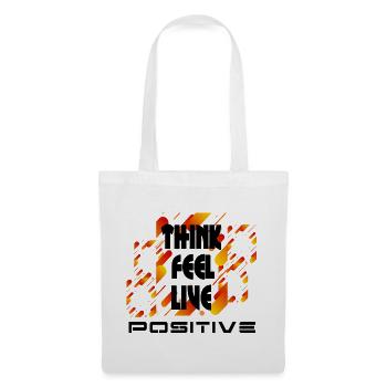 Think feel live positive v4 - Tote Bag - white - Front