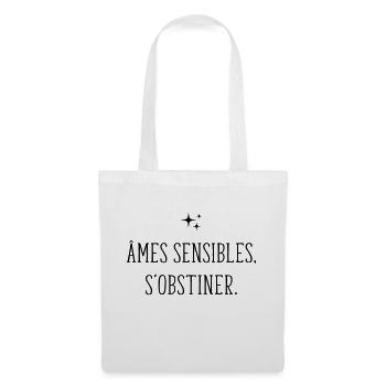 Ames Sensibles S'obstiner - Sac en tissu - blanc - Devant