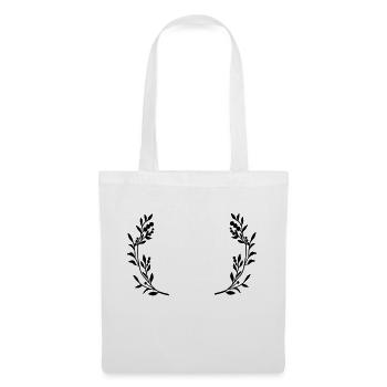 couronne - Sac en tissu - blanc - Devant