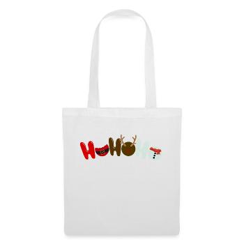 Ho Ho Ho Noël Noël Hiver - Sac en tissu - blanc - Devant