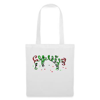 Banderole en papier - Sac en tissu - blanc - Devant