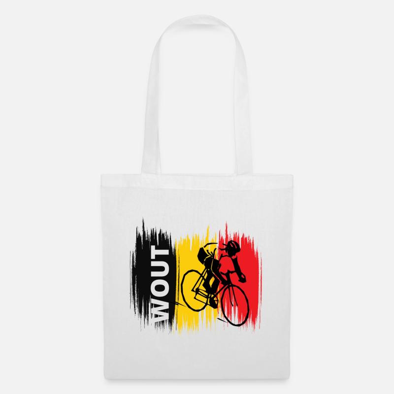 Wout Van Aert - Chamption cycliste - Sac en tissu - blanc