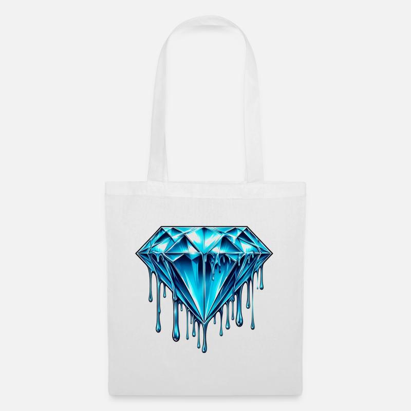 Diamant - Stoffbeutel - Weiß