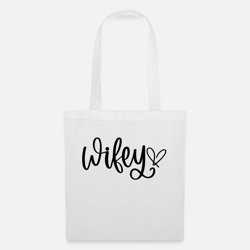 Wifey - Stoffbeutel - Weiß