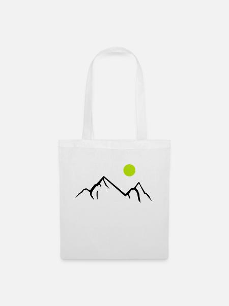 berge 01 - Stoffbeutel - Weiß