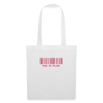 Fabriqué en Pologne - Pologne - Pologne - Code-barres - Dash - Sac en tissu - blanc - Devant