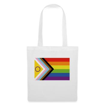 Pride Flag - Rainbow Flag - Tote Bag - white - Front