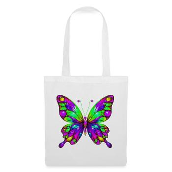 Papillon - Sac en tissu - blanc - Devant