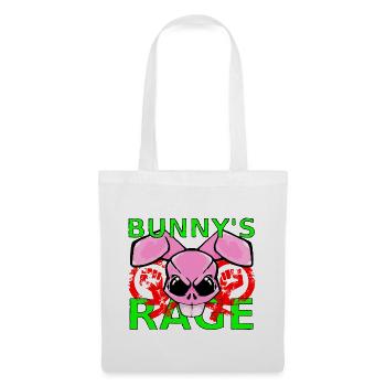 Raging Bunny - Stoffbeutel - Weiß - Vorne