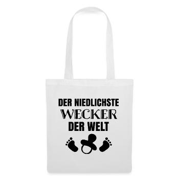 The cutest alarm clock - Tote Bag - white - Front