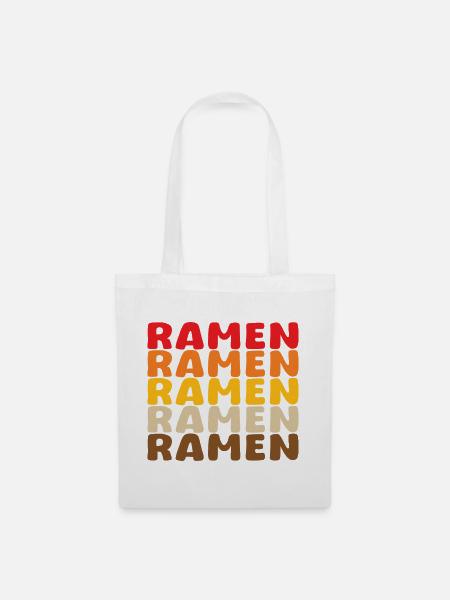 Ramen in Palette Pop - Stoffbeutel - Weiß