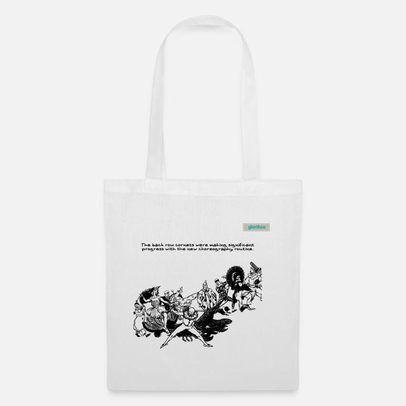 BACK ROW PARODY design 001 - Tote Bag - white