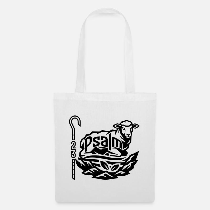 Psaume 23 - Sac en tissu - blanc