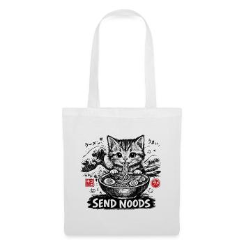 Ramen Cat Kanagawa - Tote Bag - white - Front