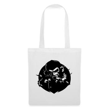 Monkey with Rifle - Tote Bag - white - Front