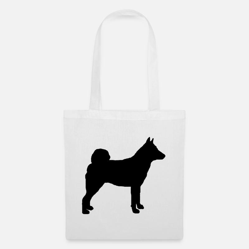 Norwegian Elkhound - Tote Bag - white