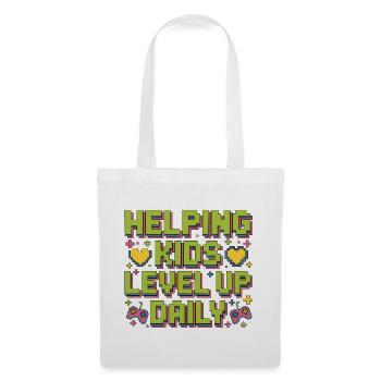 Pediatric OT Helping Kids Level Up School Based OT - Tote Bag - white - Front
