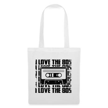 J’adore les années 80 - Sac en tissu - blanc - Devant