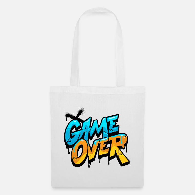 Game Over Graffiti Glow - Tote Bag - white